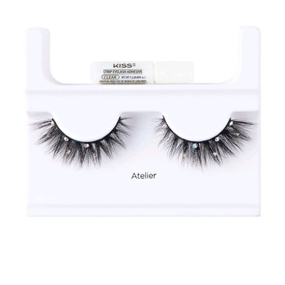 Kiss Lash Couture Masterpiece One-Of-A-Kind Luxe Lash w/Rhinestones - Picture 5 of 9